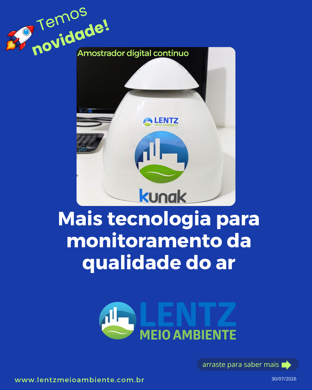 Lentz Meio Ambiente - Amostrador digital contínuo